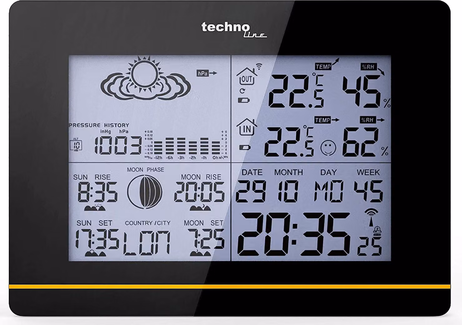 WS 6750 - Moderna stazione meteo con funzione di allarme