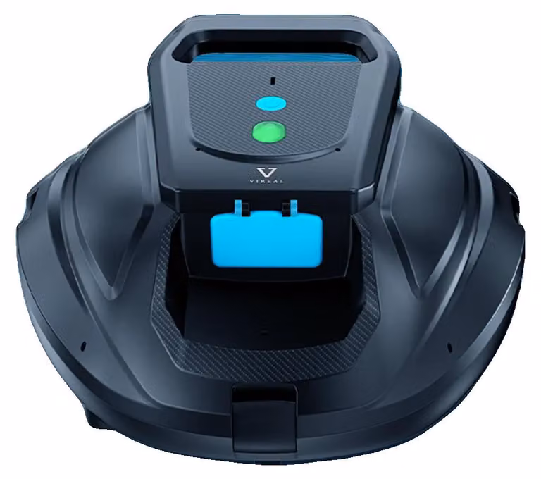Pulitore robotico per piscine, con doppio motore, autonomia di 130 minuti, colore nero