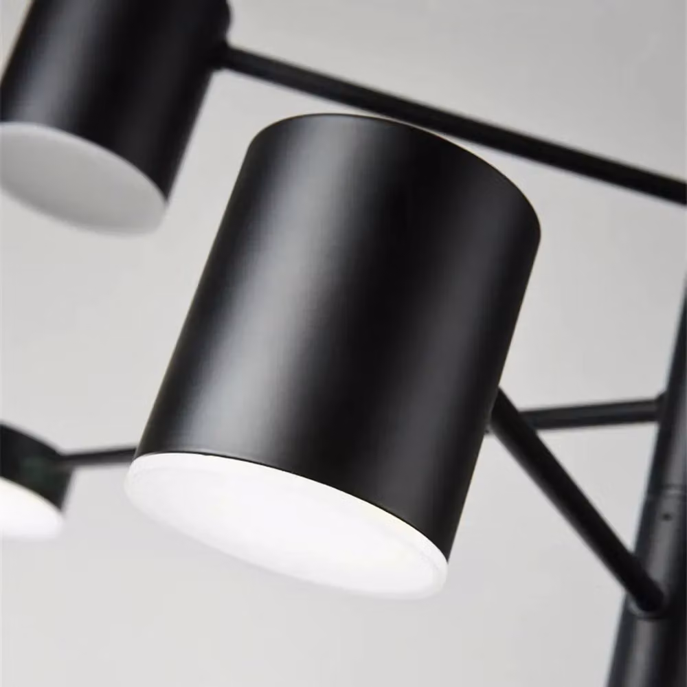 Lampada da tavolo moderna Toolight in metallo nera con design a cilindro – 2