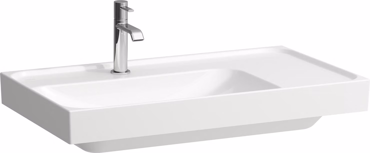 LAUFEN MEDA lavabo, encastrable, 800x460mm, tablette à droite, 1 trou pour robinet, sans trop-plein, H8171164001111, H8171164001111