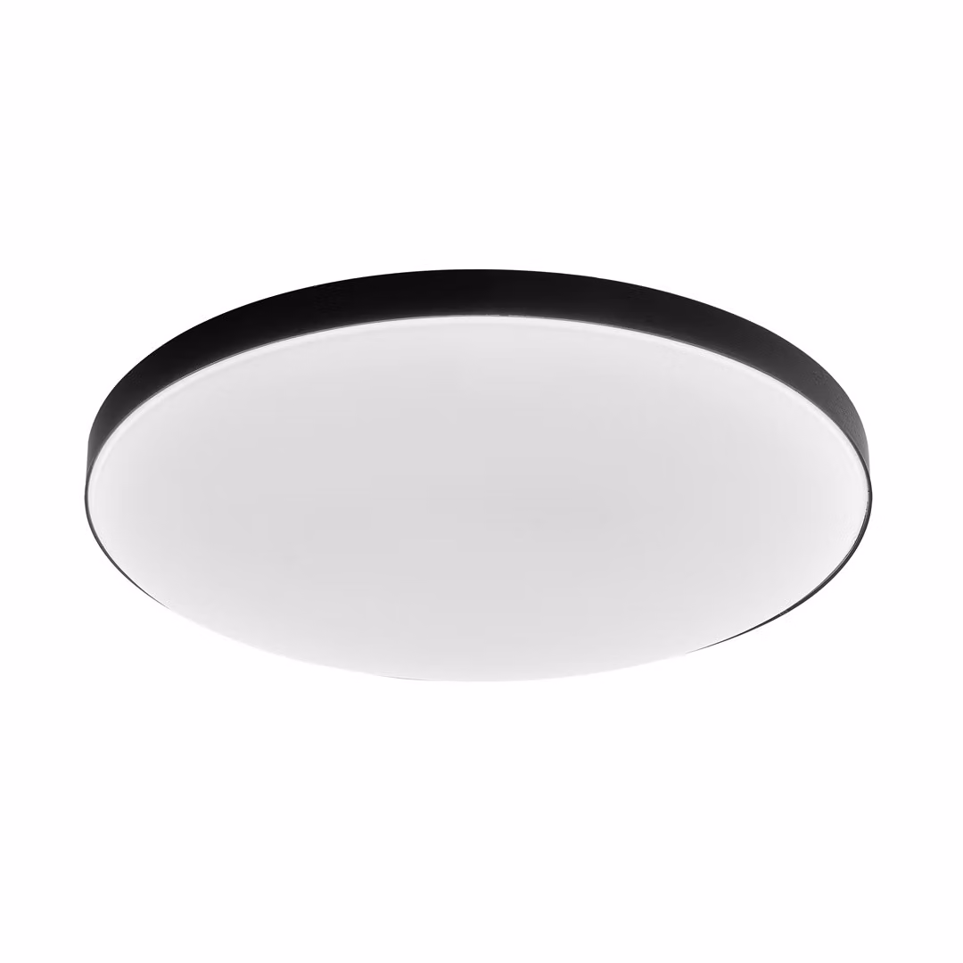 Slimi plafond rotondo a soffitto nero 18W