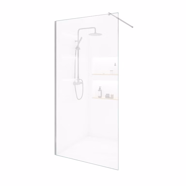 Home Deluxe - Cabina doccia - BAKI - larghezza: 100 cm, vetro trasparente, telaio in alluminio - vetro temperato di sicurezza da 10 mm I Walk in shower, cabina doccia, porta doccia
