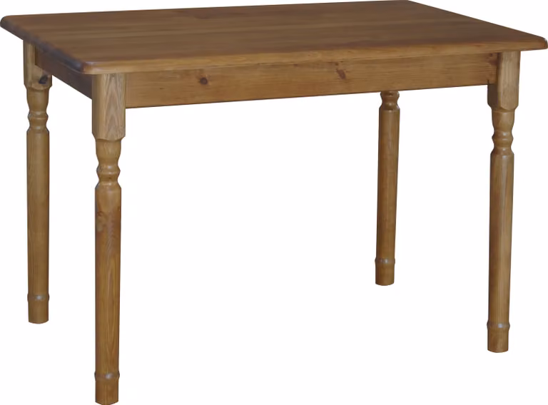 Tavolo II in legno massiccio di pino nel colore noce 100 x 60 cm