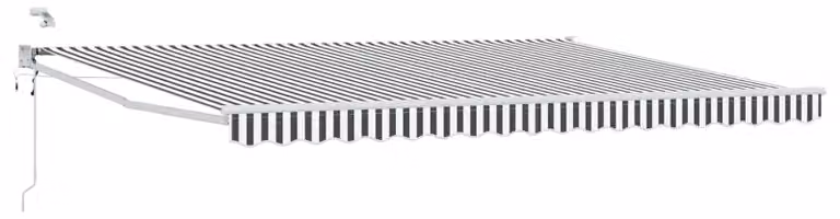 Tettuccio Elettrico Retrattile Antracite e Bianco 4,5 × 3 m