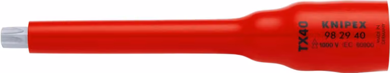 KNIPEX 98 29 40 Bussola 3/8" per TX40 123 mm