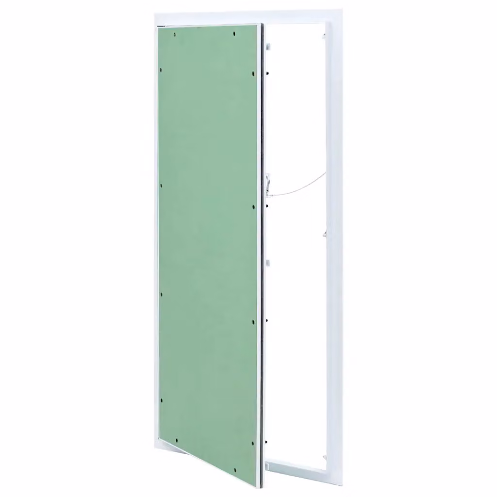 vidaXL Pannello di Accesso in Alluminio Verde e Argento L: 45 cm, H: 85 cm