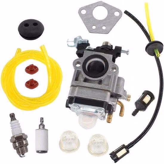 Set carburatore per tosaerba da 52 cc, 49 cc e 43 cc con componenti in plastica