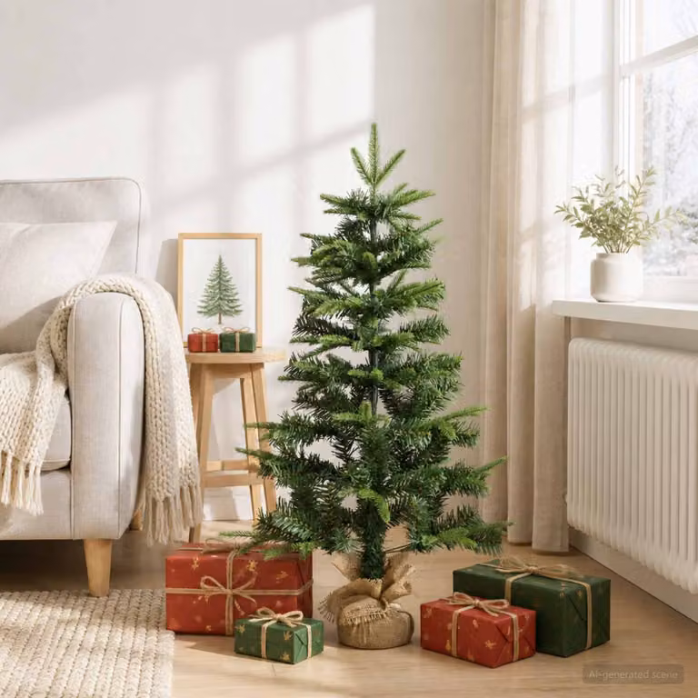 vidaXL Albero di Natale Mini 90 cm PVC e PE Verde