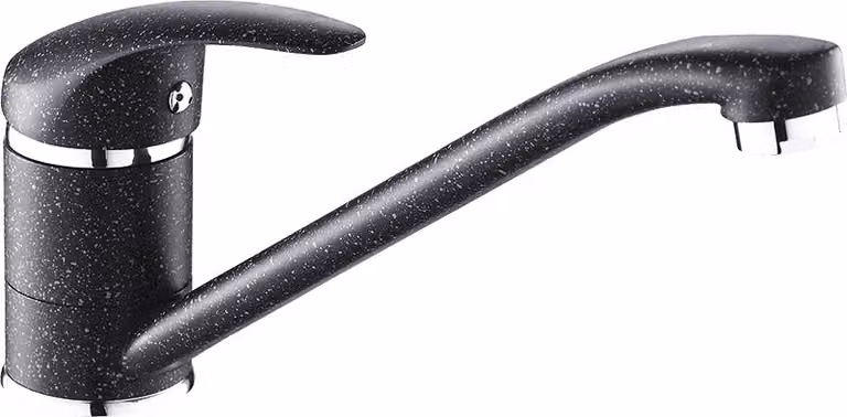 Miscelatore per lavello verticale di design in granito nero