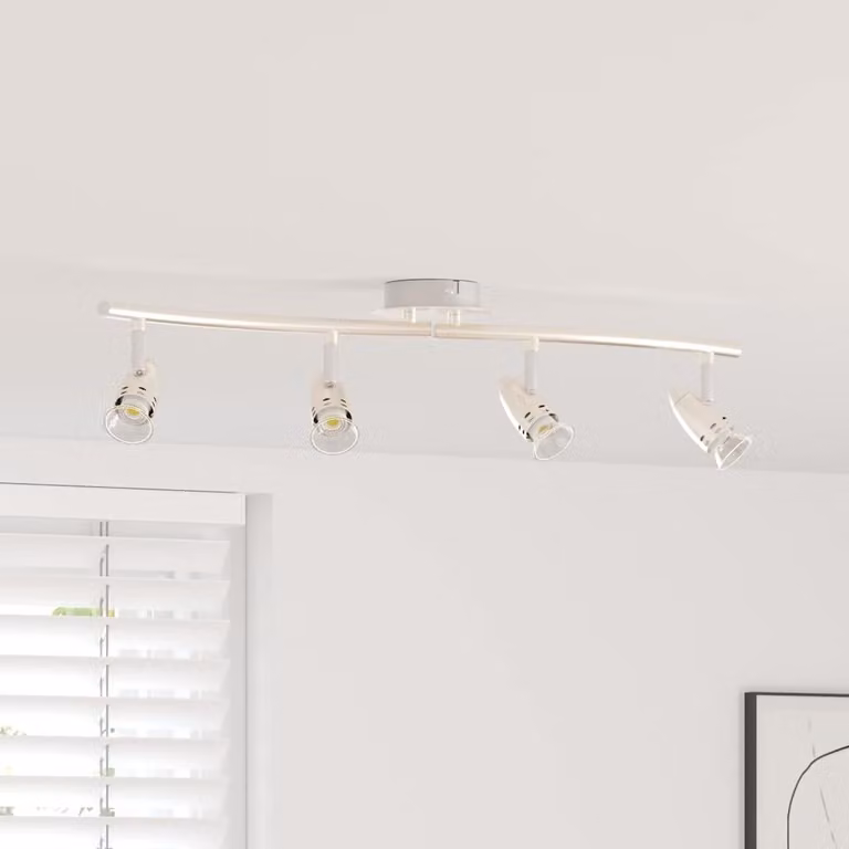 Faretto da soffitto Nichel 61 x 10 x 12,5 cm Metallo