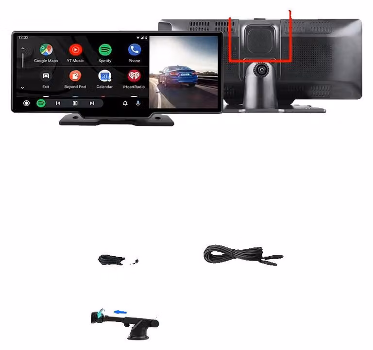Dashcam per auto, telecamera anteriore 4K, connettività wireless, senza telecamera non funziona