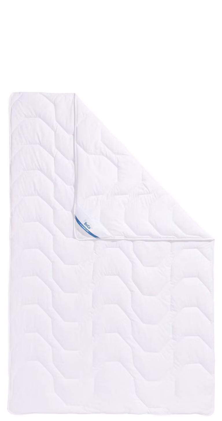 Piumino estivo BeCo Antibac, 135 x 200 cm, "buono" dall'ente di controllo tecnico SÜD, ideale per chi soffre di allergia alla polvere domestica e per chi è attento all'igiene