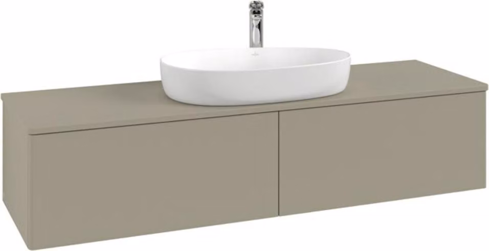 V&B Mobiletto senza struttura frontale - illuminazione Antao 160x50cm, HL, WBP colore Lac, bla m Lac