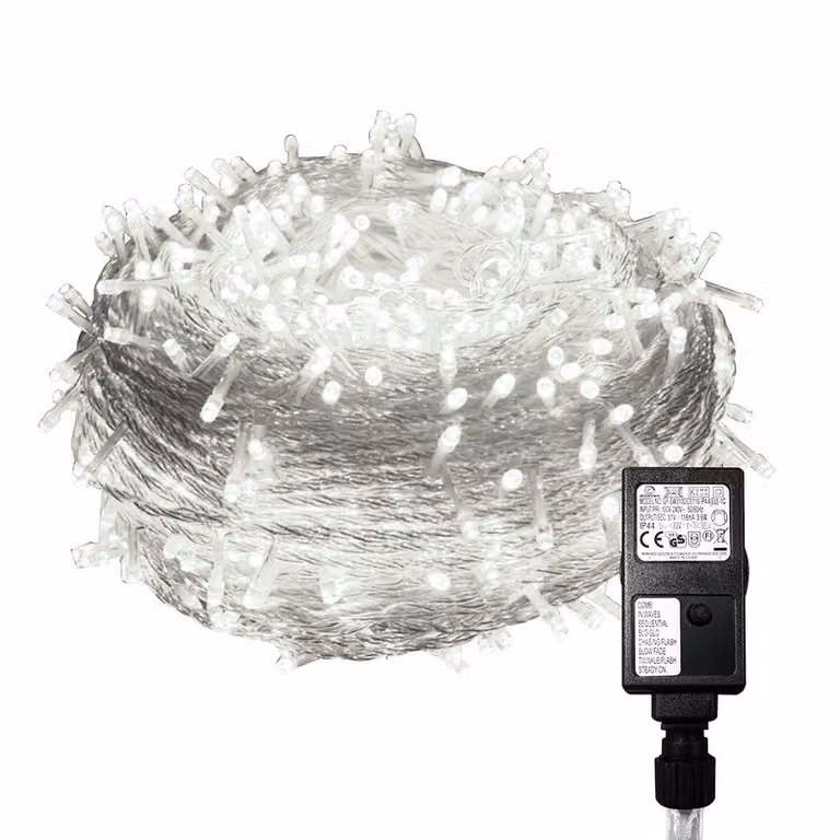 Jopassy 20M 200 luci fiabesche LED luci fiabesche bianco freddo 8 modalità di luce festa giardino interno esterno decorazione luci di Natale