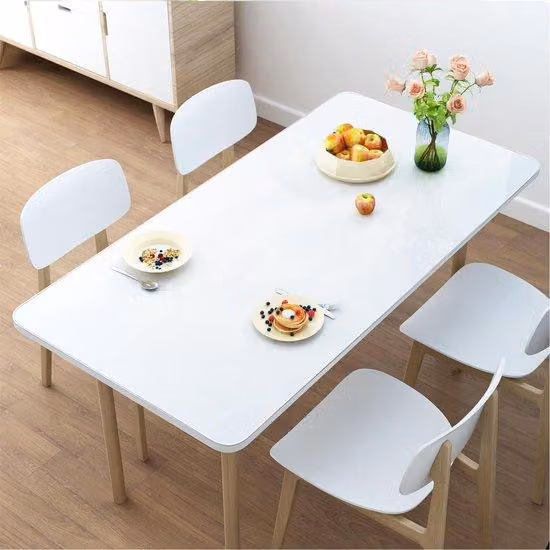 Protezione trasparente per tavolo, grande, 120 x 60 x 0,15 cm, protezione per tavolo, protezione antiscivolo per ufficio e soggiorno