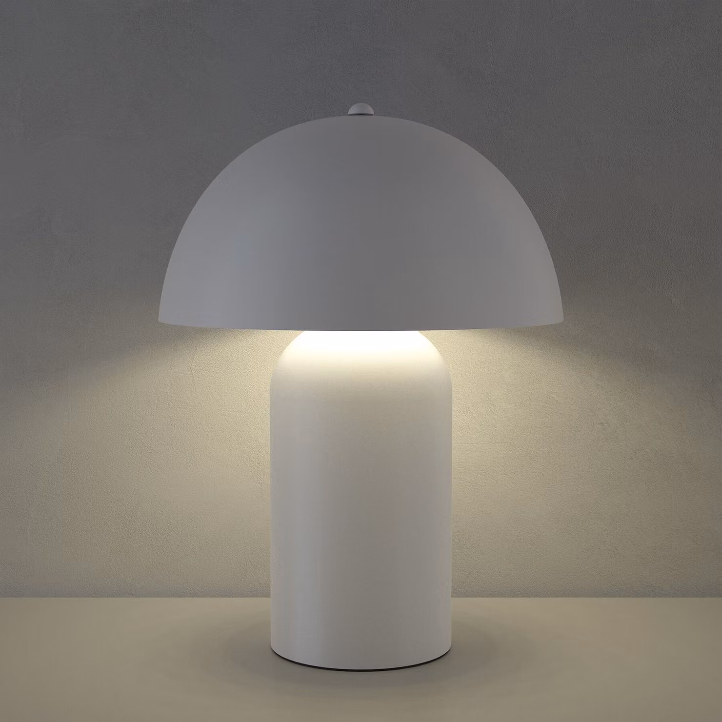 Lampada da tavolo retro Kade tectake dimmerabile ricaricabile bianco – 3