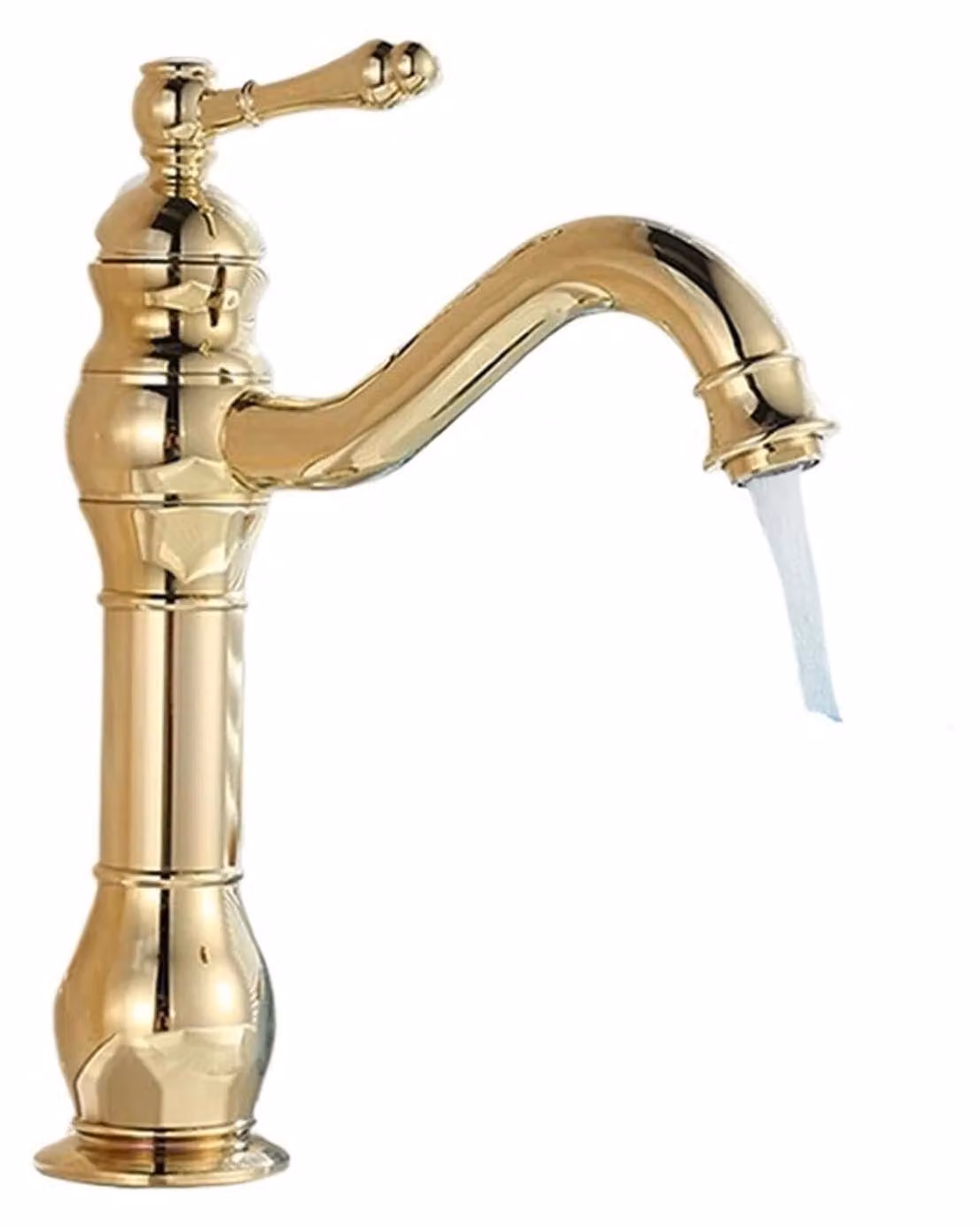 Rubinetto da bagno in ottone antico - Miscelatore per acqua fredda e calda