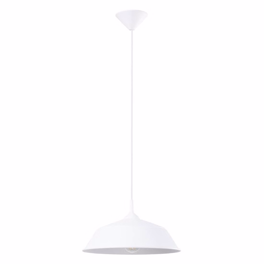 Lampada a sospensione FRIKA bianco 1xE27 15W acciaio 74x34x34cm Sollux Lighting