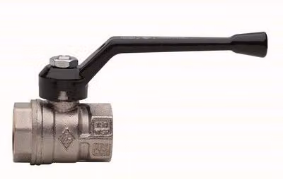 Valvola a Sfera a Passaggio Totale Rubinetterie Bresciane in Alluminio Argento DN 80 PN 16 Filettatura FF Rb 3