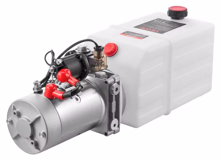 Fonte di energia idraulica, azione singola - Serbatoio da 7 litri - Potenza di 1,6 kW - Materiale: metallo