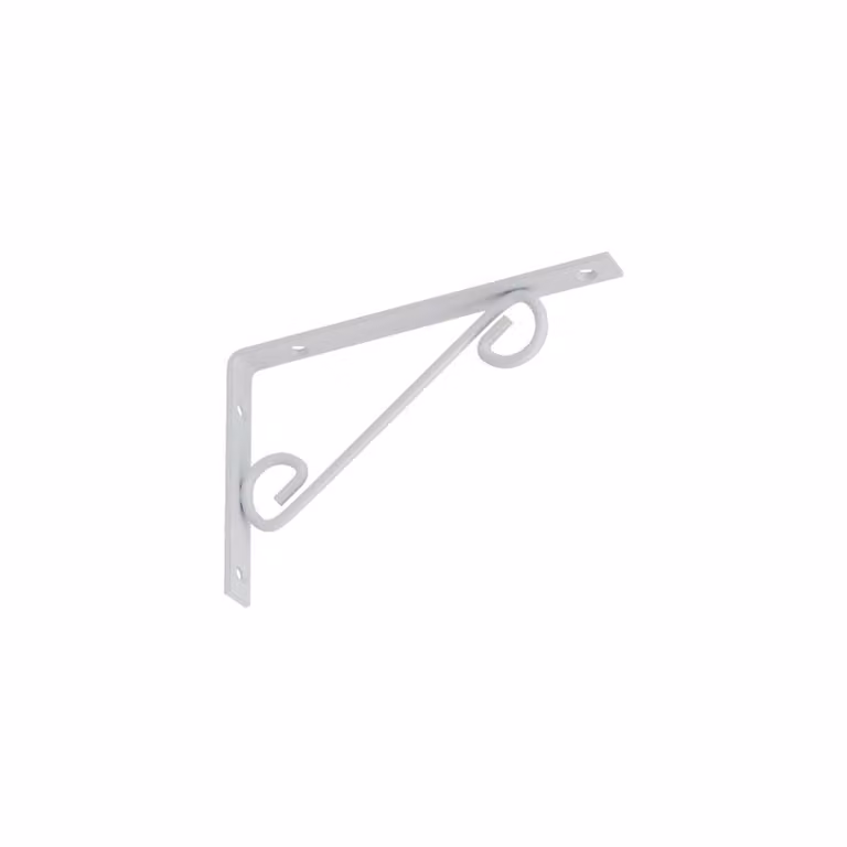 Mensola 200x125mm Supporto per mensola Supporto per mensola Supporto per parete Bianco antico retrò
