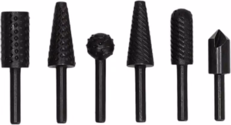 Frese per metallo e legno 6 pezzi, gambo 6 mm