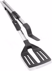 Pinza da cucina 2 in 1 Leifheit in acciaio inox, nero e argento