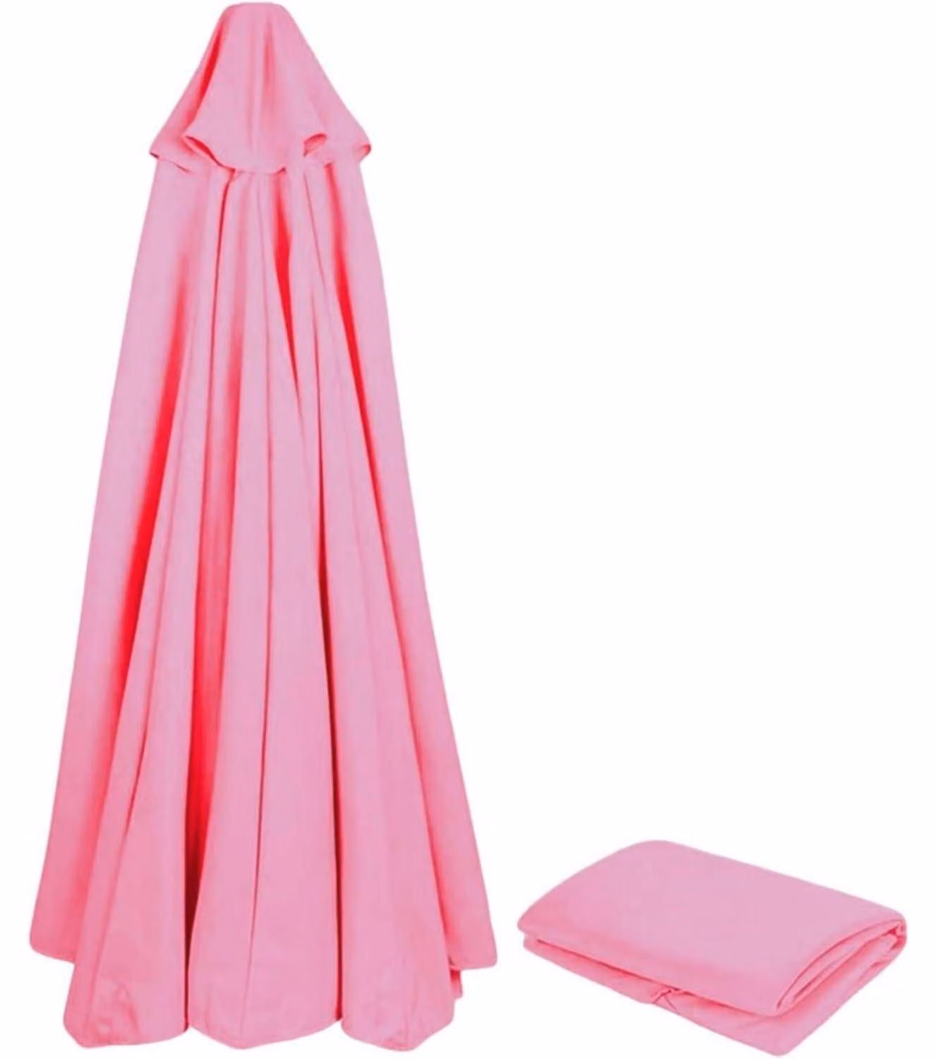 Copertura di ricambio per ombrellone, diametro 300 cm, 8 stecche, protezione UV, resistente al vento, colore antracite/beige/verde scuro/rosa
