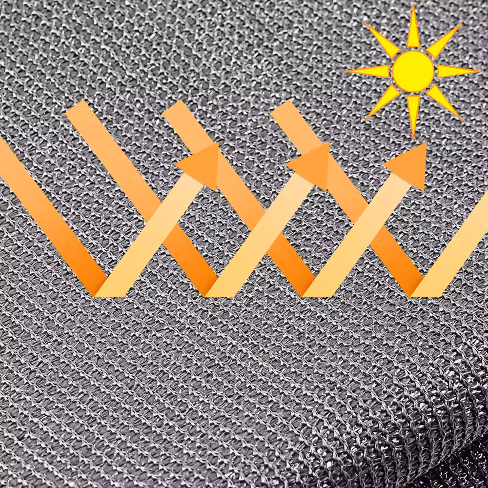 Schermo per la Privacy Detex® semi-trasparente colore antracite L: 10 m, H: 1,2 m – 3