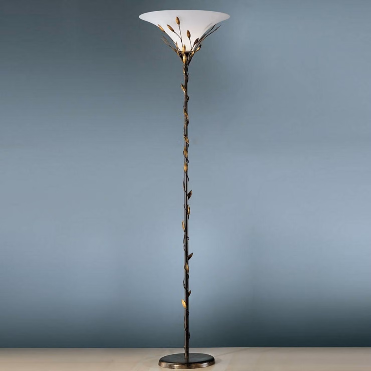 Kögl Lampada da terra Campana, dimmerabile, Marrone / Ruggine, Soggiorno / Sala da pranzo, Metallo, Campagna / Rustiche, Lampada da terra