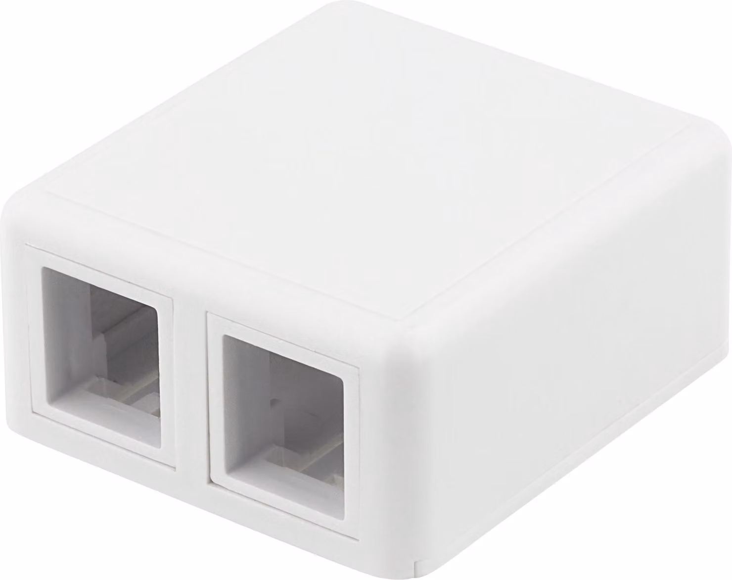 Presa a muro DELTACO per Keystone, 2 porte, bianco