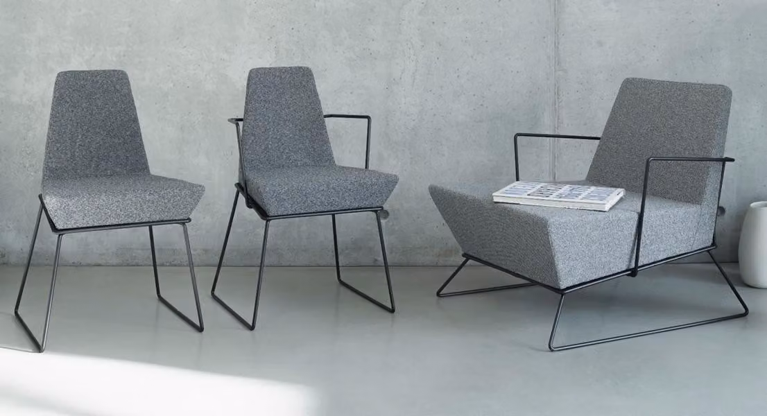 Chaiselongue Lounge 2x Stühle Sitzlounge Lounge-Sofa Loungemöbel Relaxbank