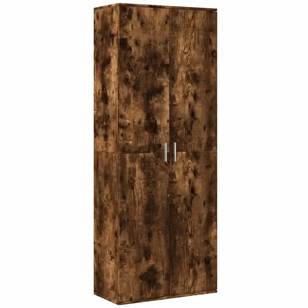 Credenza moderna vidaXL in legno rovere color marrone con ante a battente, L/P/H: 70 x 35 x 180 cm – 2