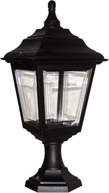 Lampada da esterno a piedistallo Elstead Kerry nera con attacco E27 e protezione IP44