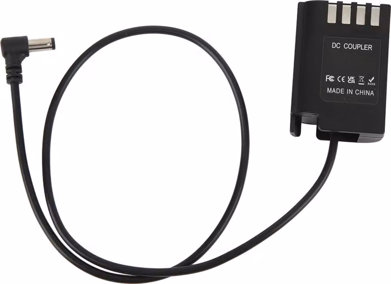 DMW DCC17 Batteria fittizia BLK22 Accoppiatore CC 5,5 x 2,1 per fotocamera digitale LUMIX S5 S5K S5GK GH6