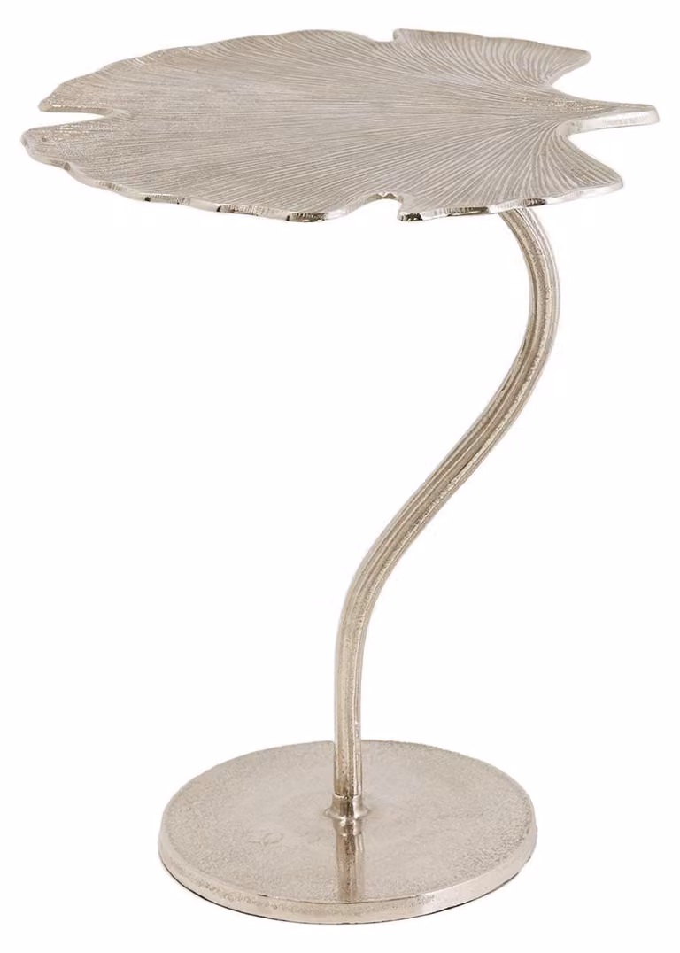 Tavolino da 53 cm, design argento, moderno, per soggiorno - ACQUISTA ORA