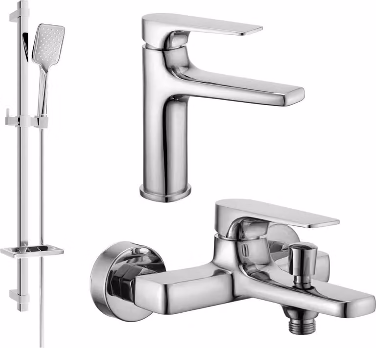 Mexen Lynx DQ40 set da bagno, cromo - 745903DQ40-00