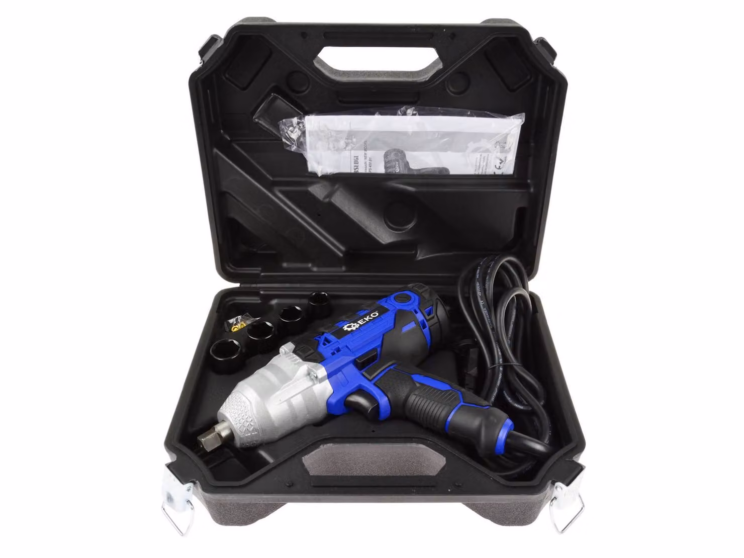 Avvitatore elettrico a impulsi 1/2" 720 Nm, 450W, con accessori GEKO