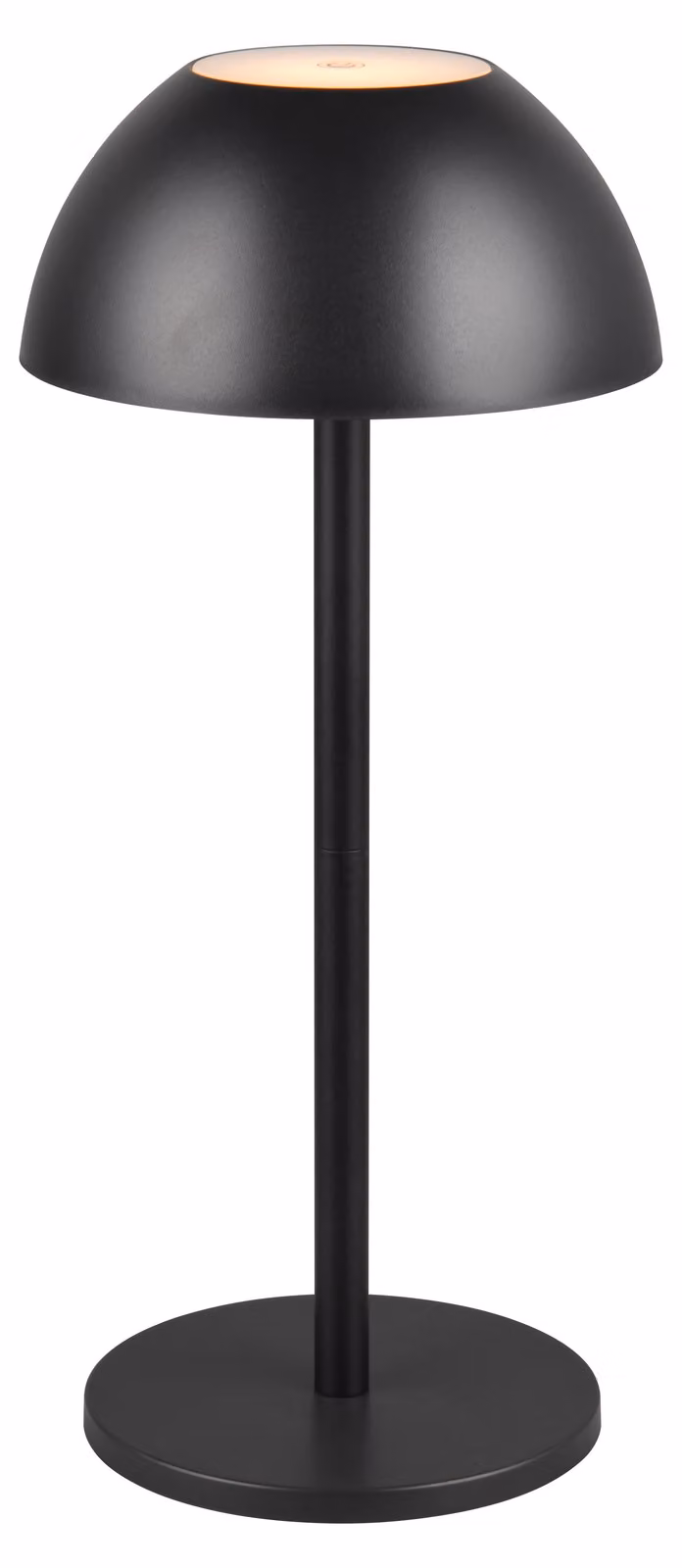 Lampada da tavolo LED wireless RICARDO nera 2W, bianco caldo 240 lm, plastica, dimensioni: 30x13,5x13,5 cm, IP54, RL