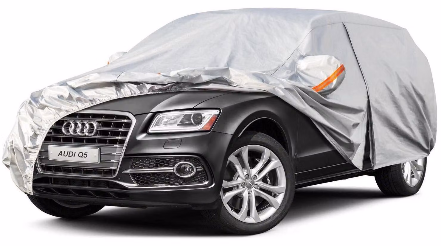 Copertura per auto impermeabile e traspirante, compatibile con Audi Q5 (2008-2025), colore argento
