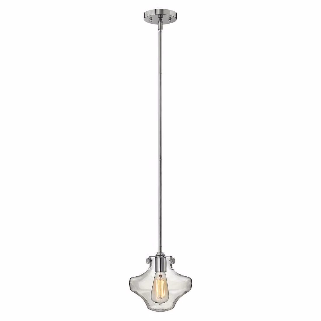 Lampada a sospensione Congress cromata 1xE27x100W in metallo, dimensioni: 105,4x22,2x22,2 cm, IP20, Hinkley