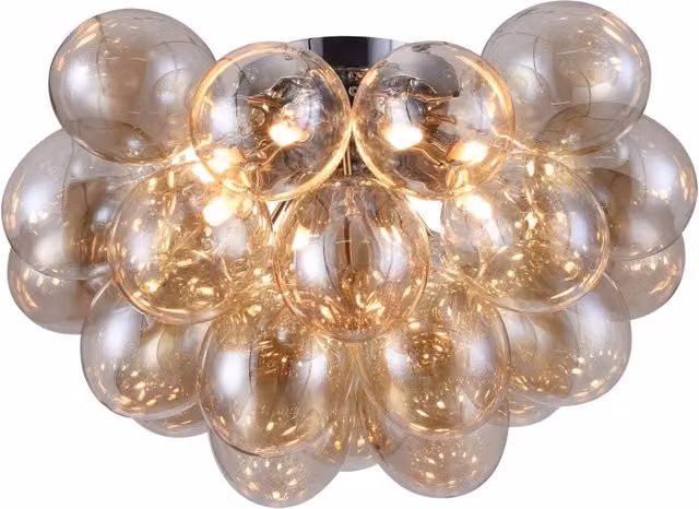 Plafoniera Modern in Metallo Balbo Nickel