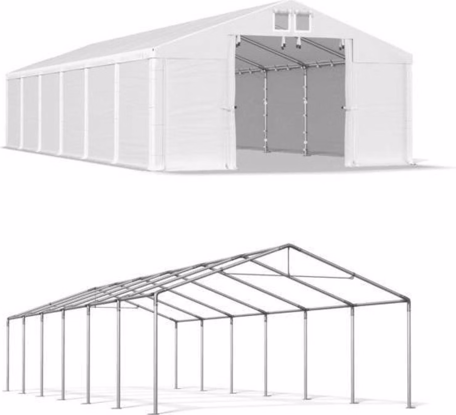 Estate Magazine Tenda 6x12 Bianco SUMMER MSD