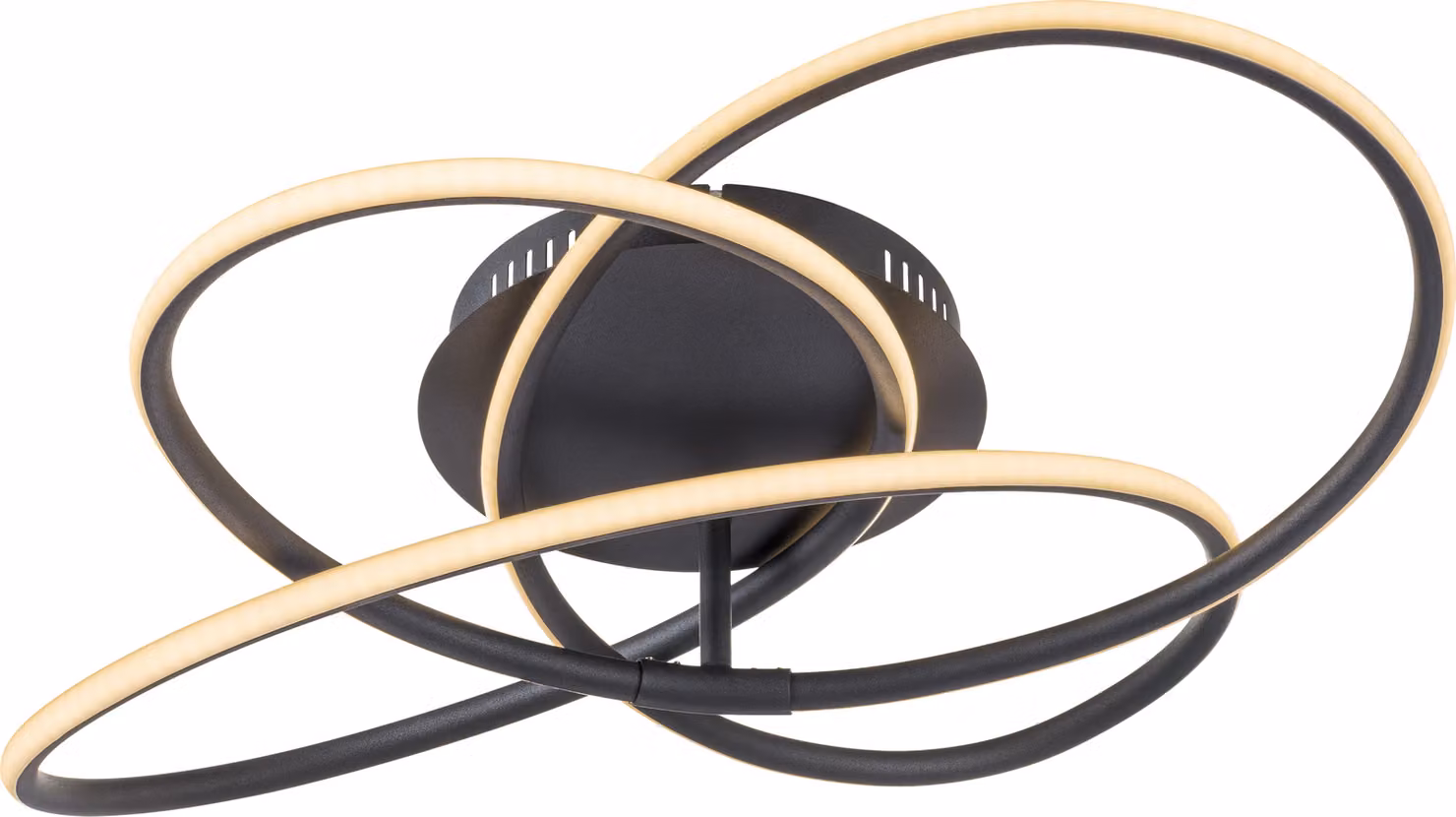 Plafoniera soggiorno Lampada a soffitto LED camera da letto nera 67201S-30