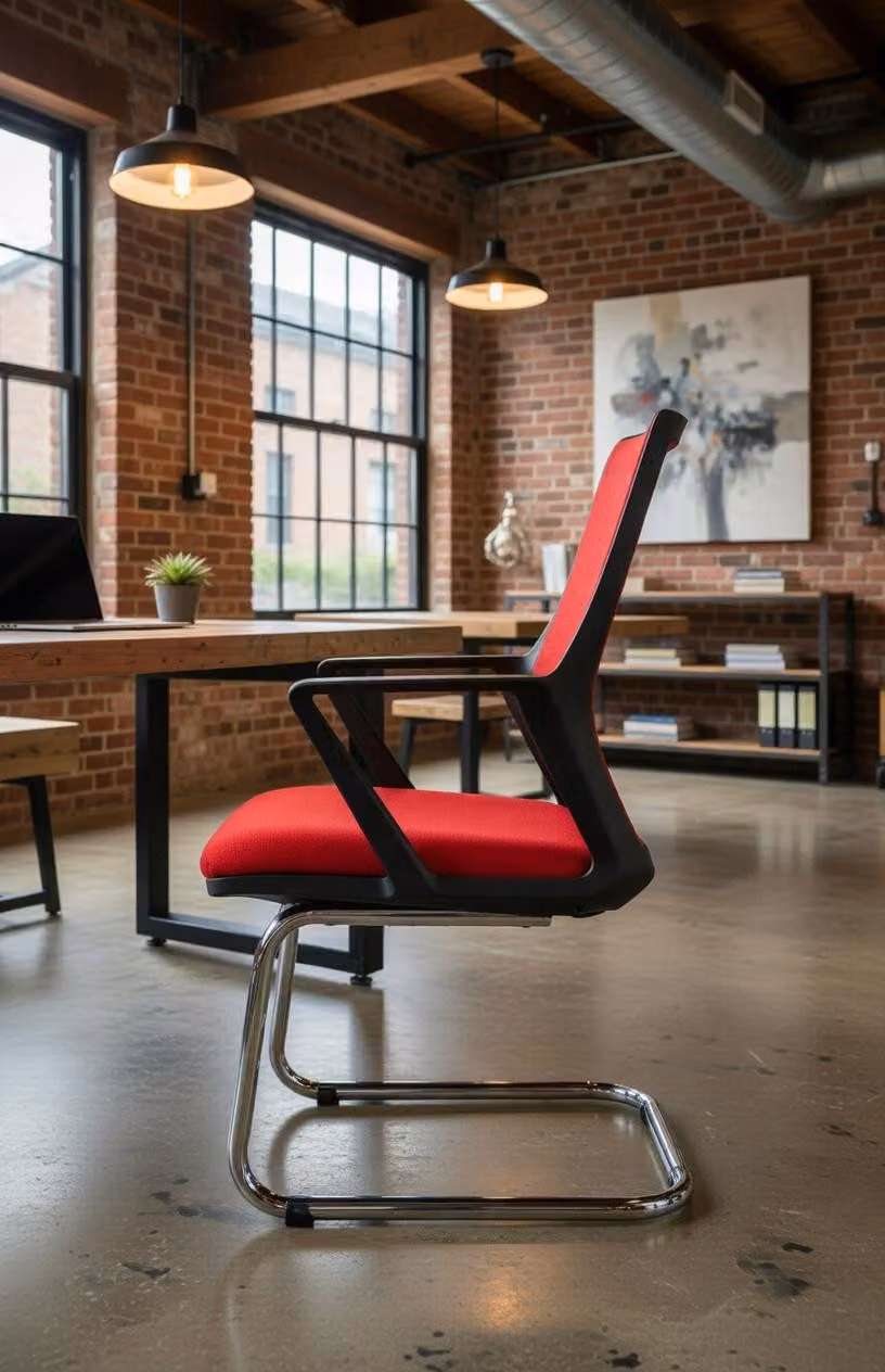 Comoda sedia da ufficio per sale riunioni, dal design elegante e confortevole