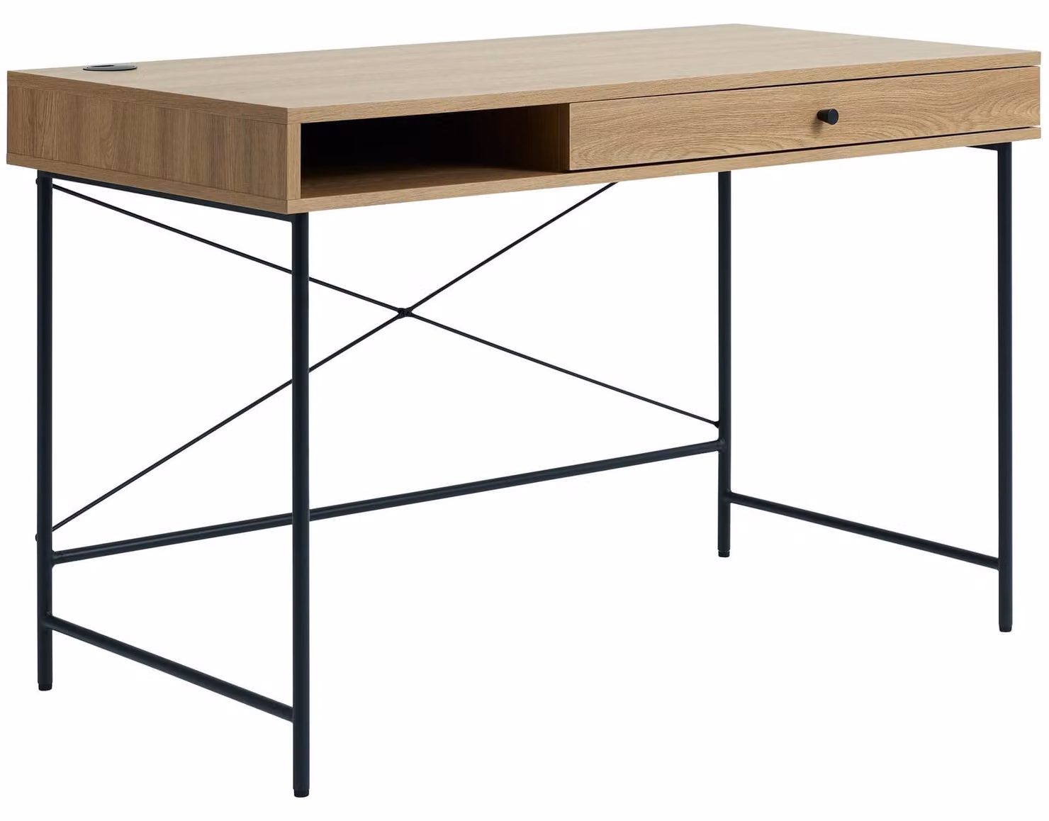 Selsey Mogest - Comodino da trucco con 1 cassetto, color beige, 120x60 cm