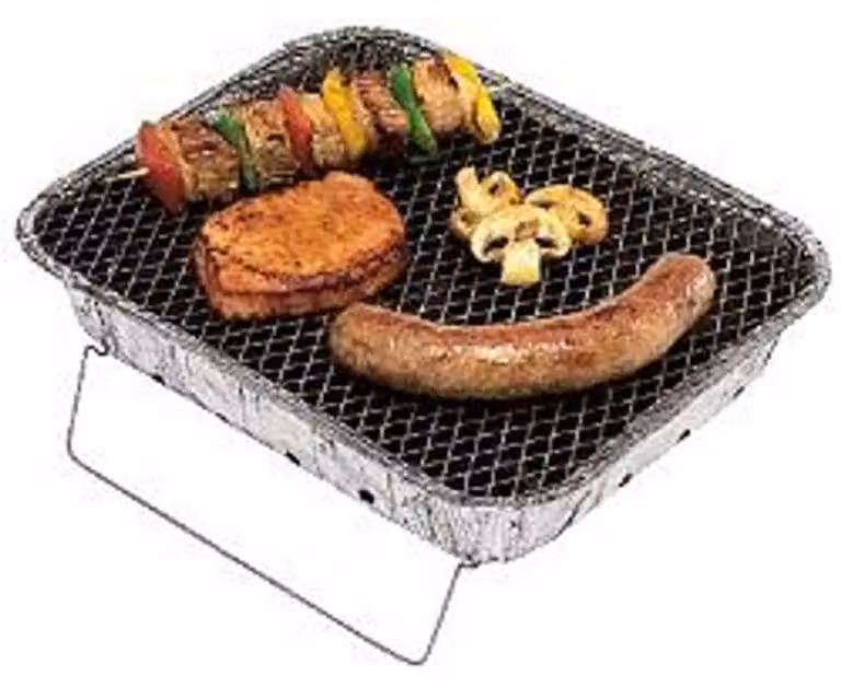 Barbecue usa e getta - Alluminio - Carbonella 600 g - Uso singolo