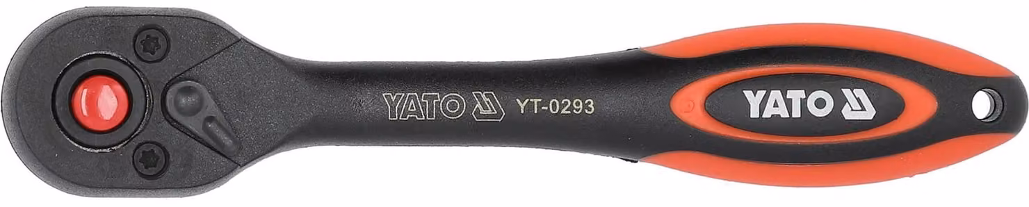 Chiave a cricchetto curva rivestita, 1/4'', 144 mm, 72 denti