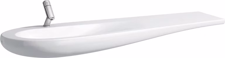 LAUFEN Alessi one Lavabo, encastré, 1 trou de robinetterie au centre, avec trop-plein, 1600x500, H8149714001041, H8149714001041