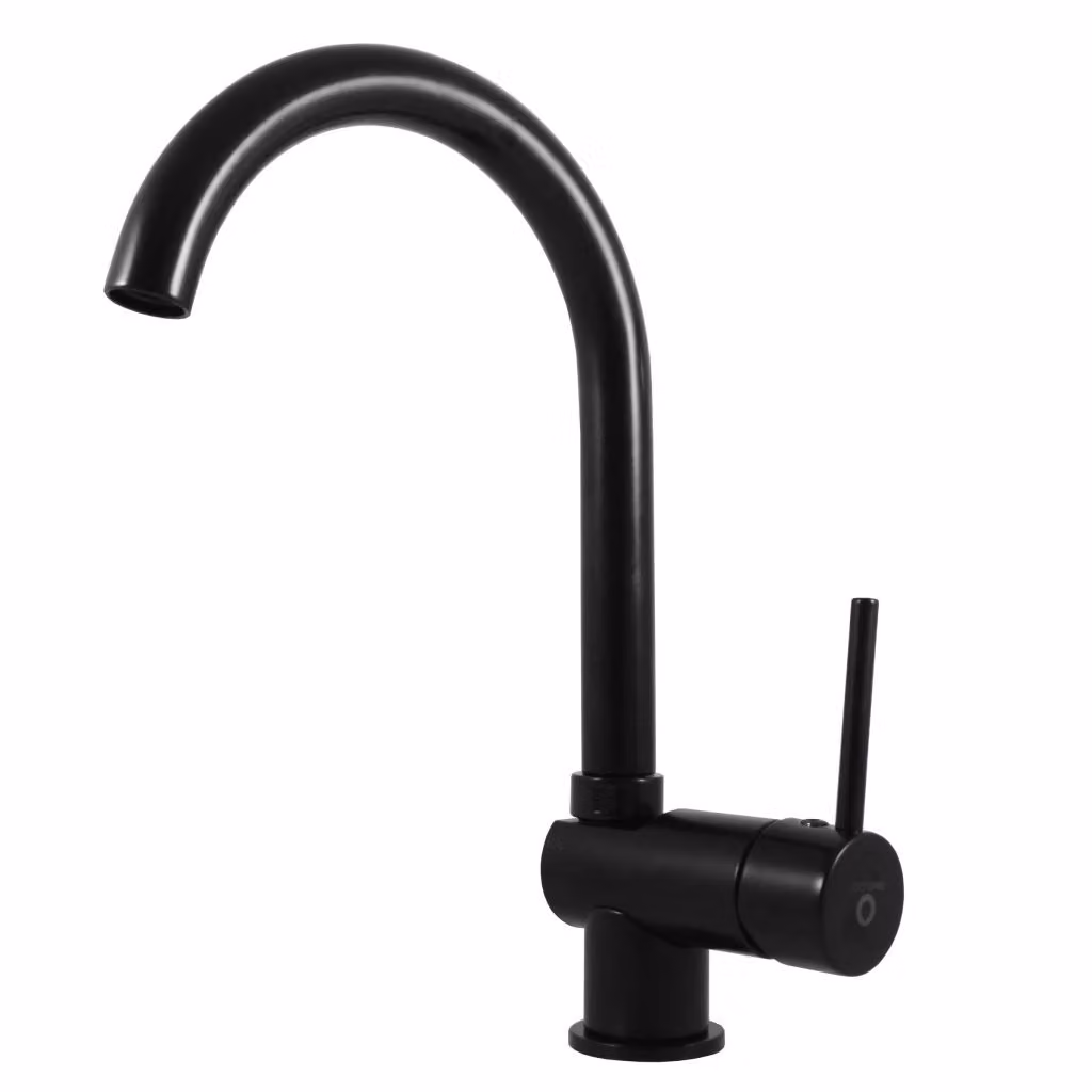 Slezák-RAV: Miscelatore per lavello SEINA SE908.5/4CMAT Nero Opaco Tubo flessibile 3/8''